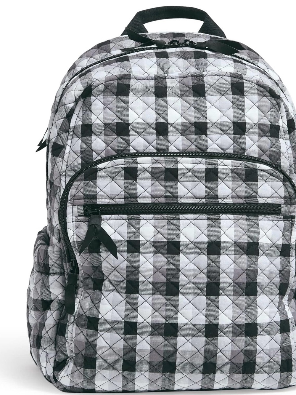 Vera Bradley Quilted Plaid cotton campus kingbird backpack - Picture 4 of 5